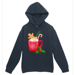 Hot Chocolate Gingerbread Christmas Urban Pullover Hoodie