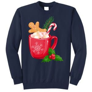 Hot Chocolate Gingerbread Christmas Tall Sweatshirt