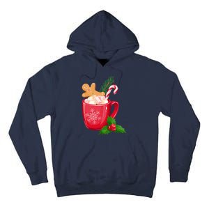 Hot Chocolate Gingerbread Christmas Tall Hoodie