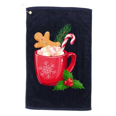 Hot Chocolate Gingerbread Christmas Golf Towel