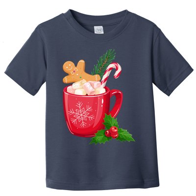 Hot Chocolate Gingerbread Christmas Toddler T-Shirt