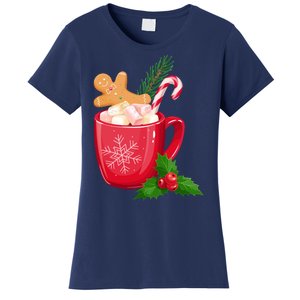 Hot Chocolate Gingerbread Christmas Women's T-Shirt