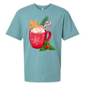 Hot Chocolate Gingerbread Christmas Sueded Cloud Jersey T-Shirt