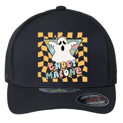 Halloween Cute Ghost Malone Parody Post Cool Hip Hop Joke Flexfit Unipanel Trucker Cap