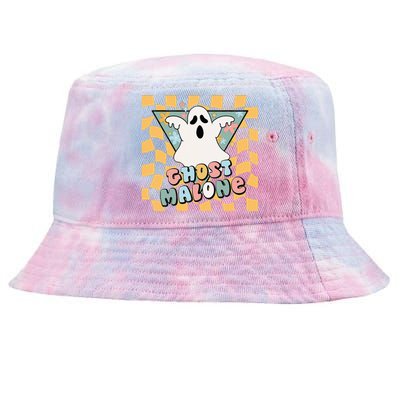 Halloween Cute Ghost Malone Parody Post Cool Hip Hop Joke Tie-Dyed Bucket Hat