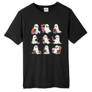 Halloween Cute Ghost Read More Books Spooky Boo Teacher Kids Tall Fusion ChromaSoft Performance T-Shirt