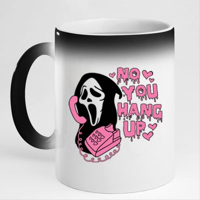 Horror Characters Ghost Face Graphic No You Hang Up 11oz Black Color Changing Mug