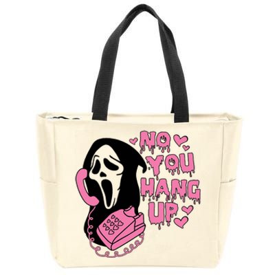 Horror Characters Ghost Face Graphic No You Hang Up Zip Tote Bag