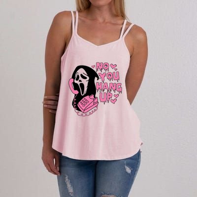 Horror Characters Ghost Face Graphic No You Hang Up Women's Strappy Tank