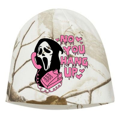 Horror Characters Ghost Face Graphic No You Hang Up Kati - Camo Knit Beanie