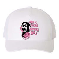 Horror Characters Ghost Face Graphic No You Hang Up Yupoong Adult 5-Panel Trucker Hat