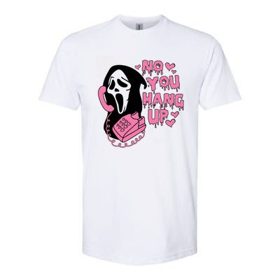 Horror Characters Ghost Face Graphic No You Hang Up Softstyle CVC T-Shirt