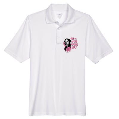 Horror Characters Ghost Face Graphic No You Hang Up Men's Origin Performance Pique Polo