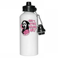 Horror Characters Ghost Face Graphic No You Hang Up Aluminum Water Bottle