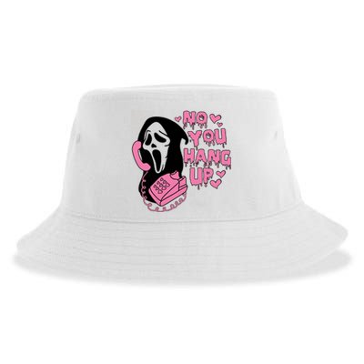 Horror Characters Ghost Face Graphic No You Hang Up Sustainable Bucket Hat