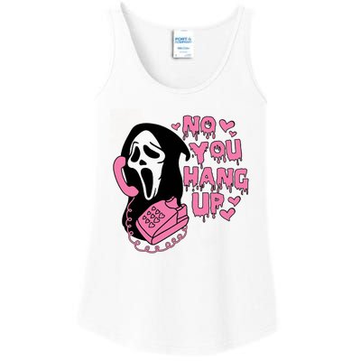 Horror Characters Ghost Face Graphic No You Hang Up Ladies Essential Tank