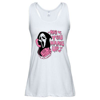 Horror Characters Ghost Face Graphic No You Hang Up Ladies Essential Flowy Tank