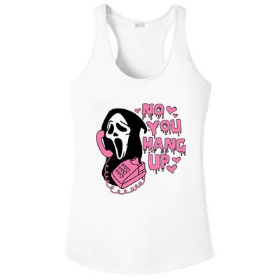 Horror Characters Ghost Face Graphic No You Hang Up Ladies PosiCharge Competitor Racerback Tank