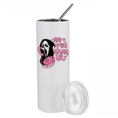 Horror Characters Ghost Face Graphic No You Hang Up Stainless Steel Tumbler