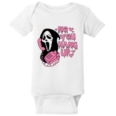 Horror Characters Ghost Face Graphic No You Hang Up Baby Bodysuit