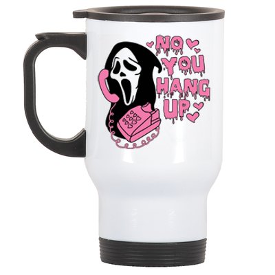 Horror Characters Ghost Face Graphic No You Hang Up Stainless Steel Travel Mug