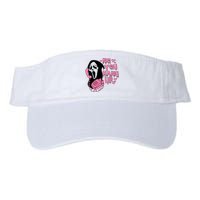 Horror Characters Ghost Face Graphic No You Hang Up Valucap Bio-Washed Visor