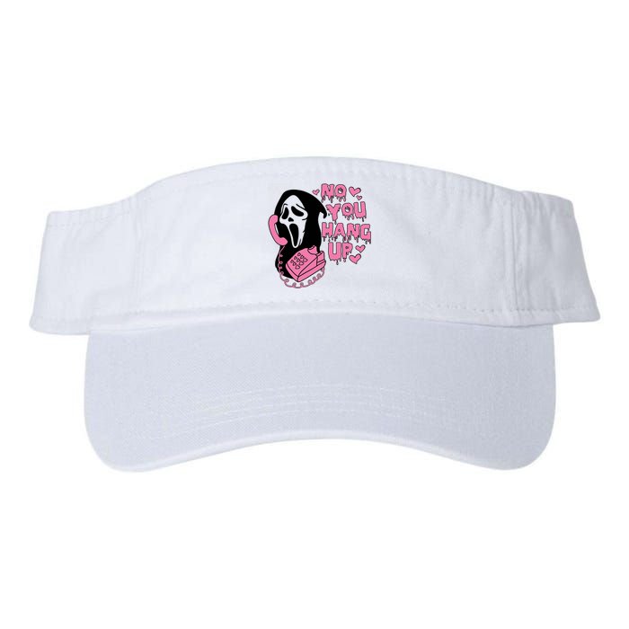 Horror Characters Ghost Face Graphic No You Hang Up Valucap Bio-Washed Visor