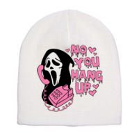 Horror Characters Ghost Face Graphic No You Hang Up Short Acrylic Beanie