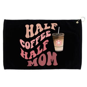 Half Coffee Half Mom Mama Needs Coffee Gifts For Mom Mama Grommeted Golf Towel