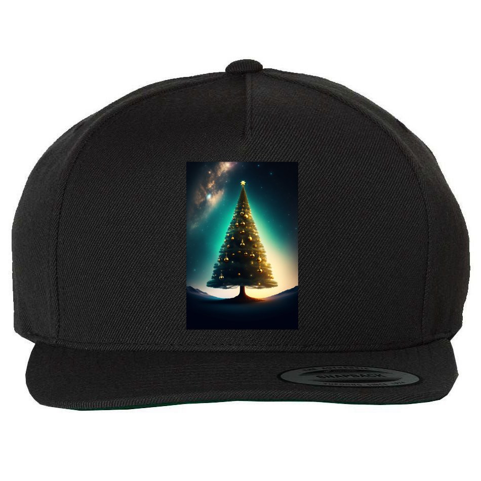 Happy Christmas Wool Snapback Cap