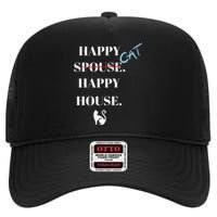 Happy Cat Happy House High Crown Mesh Back Trucker Hat