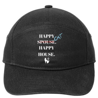 Happy Cat Happy House 7-Panel Snapback Hat