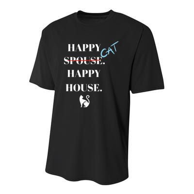 Happy Cat Happy House Youth Performance Sprint T-Shirt