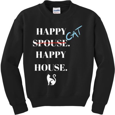 Happy Cat Happy House Kids Sweatshirt