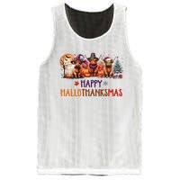 Highland Cow Halloween Christmas Thanksgiving Hallothanksmas Mesh Reversible Basketball Jersey Tank