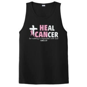 He Can Heal Cancer Breast Cancer Awareness PosiCharge Competitor Tank