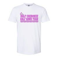 Half Cherokee Hawk Tuah Funny Hawk Tush Softstyle® CVC T-Shirt