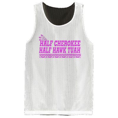 Half Cherokee Hawk Tuah Funny Hawk Tush Mesh Reversible Basketball Jersey Tank