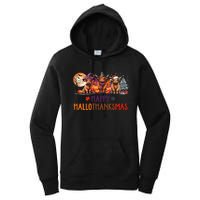 Highland Cow Halloween Christmas Thanksgiving Hallothanksmas Women's Pullover Hoodie