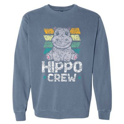 Hippo Crew Hippos Cute Saying Hippopotamus Hippo Garment-Dyed Sweatshirt