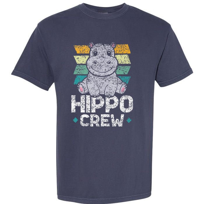 Hippo Crew Hippos Cute Saying Hippopotamus Hippo Garment-Dyed Heavyweight T-Shirt