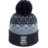 Hippo Crew Hippos Cute Saying Hippopotamus Hippo The Baniff Cuffed Pom Beanie