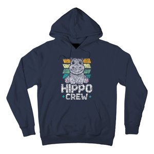 Hippo Crew Hippos Cute Saying Hippopotamus Hippo Hoodie