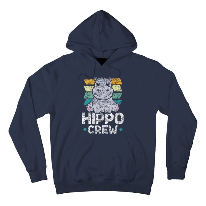 Hippo Crew Hippos Cute Saying Hippopotamus Hippo Hoodie