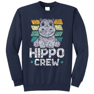 Hippo Crew Hippos Cute Saying Hippopotamus Hippo Sweatshirt