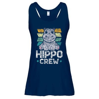 Hippo Crew Hippos Cute Saying Hippopotamus Hippo Ladies Essential Flowy Tank