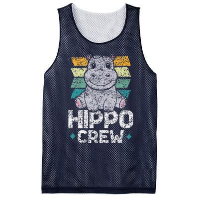 Hippo Crew Hippos Cute Saying Hippopotamus Hippo Mesh Reversible Basketball Jersey Tank