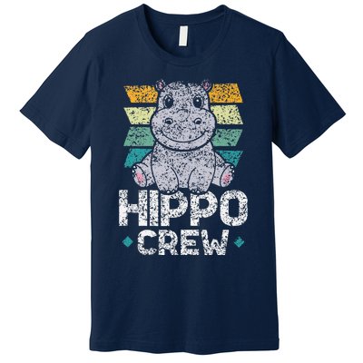 Hippo Crew Hippos Cute Saying Hippopotamus Hippo Premium T-Shirt