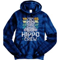 Hippo Crew Hippos Cute Saying Hippopotamus Hippo Tie Dye Hoodie