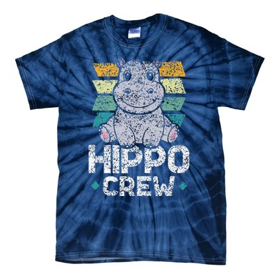 Hippo Crew Hippos Cute Saying Hippopotamus Hippo Tie-Dye T-Shirt